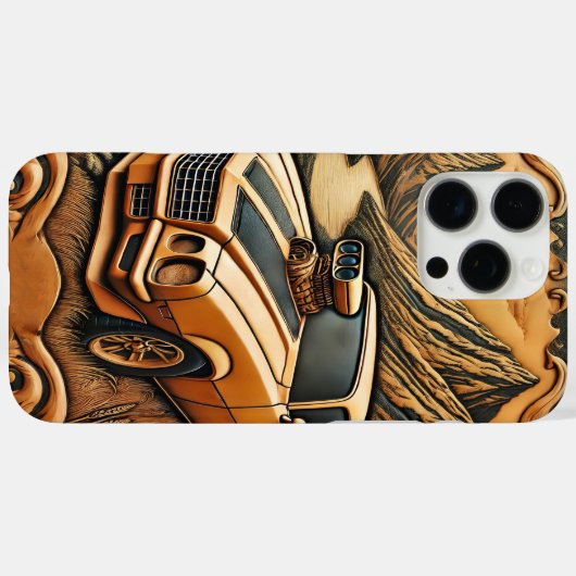 ネイテクラシックィーの美しいに出会うマッスルカー Case-Mate iPhoneケース (裏面 (横))