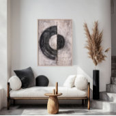 ネイトラル自然抽象芸術わびサビジャパンディのウォールアート ポスター