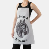 ネイバーアットバーン馬好きヴィンテージ動物 エプロン (インサイチュ)
