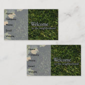 ネイバーウェルカムグリーンローンエテ実在ート 名刺 (正面/裏面)