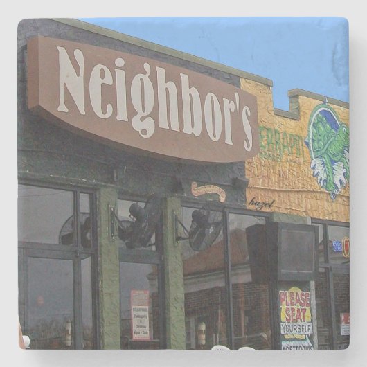 ネイバーズパブ、バージニア・ハイランド、アトランタ・コースター ストーンコースター (正面)