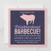 ネイバーバーベキューパーティー 招待状 (正面)