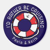 ネイバービークルーズおもしろいキャビンのドア マグネット (正面)