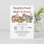 ネイバーミート&あいさつ招待状 招待状 (スタンド正面)