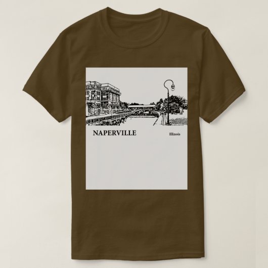 ネイパーヴィルイリノイTシャツ1 Tシャツ (デザイン正面)