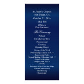 ネイビかわいらしーブルーのオレンジ色の花 – プログラム (裏面)