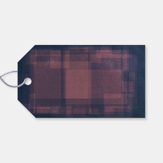 ネイビはっきりしたーメリーチョーククリスマスホリデーギフトラベル ギフトタグ (裏面横)