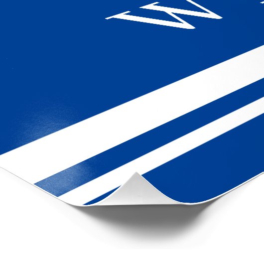 ネイビエレガントス航海ののモノグラム歓迎 ポスター (コーナー)