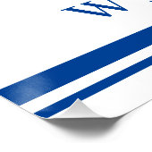 ネイビエレガントス航海ののモノグラム歓迎 ポスター (コーナー)