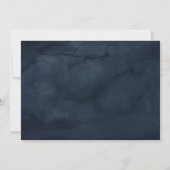 ネイビエレガントフローラ金ゴールド赤面ファミリー懇親会 招待状 (裏面)