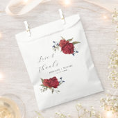 ネイビエレガントブルゴーニュフローラ結婚ズ フェイバーバッグ (クリップ留めされた状態)