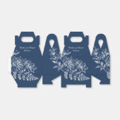 ネイビエレガントーとホワイトフローラ フェイバーボックス (折り畳みなし)