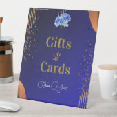 ネイビエレガントーと焦げオレンジ |カードとギフト 台座サイン (インサイチュ)