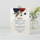 ネイビエレガントーと赤の花詳細 エンクロージャーカード (スタンド正面)