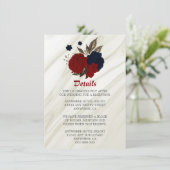 ネイビエレガントーと赤の花詳細 エンクロージャーカード (スタンド正面)