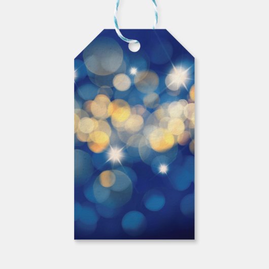 ネイビエレガントーと金ゴールド《写真》ぼけ味キンセアニラ ギフトタグ (裏面)