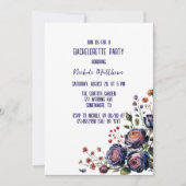 ネイビエレガントーバラとサンゴバチェロレッテ 招待状 (正面)