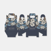 ネイビエレガントーフローラ野花結婚ズ フェイバーボックス (折り畳みなし)