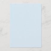 ネイビエレガントーブルウォーター色のフローラ結婚ズ アドバイスカード (裏面)