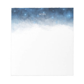 ネイビエレガントーブルウォーター色スプラッシュパーソナライズされた ノートパッド