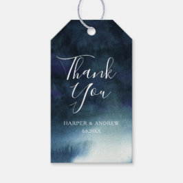 ネイビエレガントーブルウォーター色 |ありがとうございますメッセージカード ギフトタグ