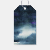 ネイビエレガントーブルウォーター色 |ありがとうございますメッセージカード ギフトタグ (裏面)