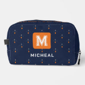 ネイビエレガントーブルトイレタリーバッグ男性へ/父 ドップキット (正面)