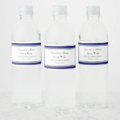 ネイビエレガントーブルフレーム#2ウォーターボトルラベル ペットボトルラベル (ボトル)