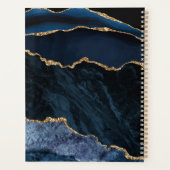 ネイビエレガントーブルブルー金ゴールドマーブルジュニアプランナー プランナー手帳 (裏面)