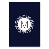 ネイビエレガントーブルホワイトフローラテーブル番号 テーブルナンバー (裏面)