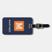 ネイビエレガントーブルラゲッジタグfor Man ラゲッジタグ (正面横)