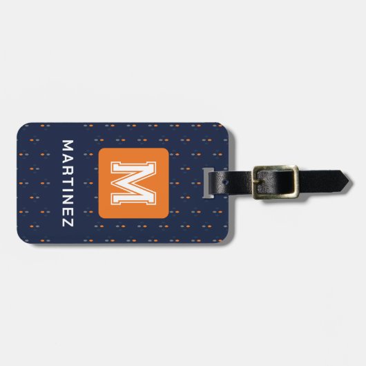 ネイビエレガントーブルラゲッジタグfor Man ラゲッジタグ (正面横)