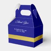 ネイビエレガントーブルーと金ゴールドありがとう フェイバーボックス (裏面サイド)