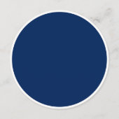 ネイビエレガントーブルーのフローラレース結婚 メニュー (裏面)