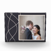 ネイビエレガントーブルーカスタマイズ写真 フォトブロック (正面)