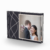 ネイビエレガントーブルーカスタマイズ写真 フォトブロック (右)