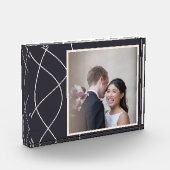 ネイビエレガントーブルーカスタマイズ写真 フォトブロック (左)