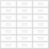 ネイビエレガントーブルークラシックスクリプトゲストアドレス シール (正面)