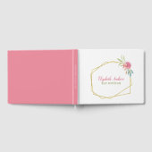 ネイビエレガントーブルーフローラバルミツワー ゲストブック (全面)