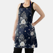 ネイビエレガントーブルーフローラ エプロン (インサイチュ)