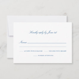 ネイビエレガントーブルー出席番号 出欠カード