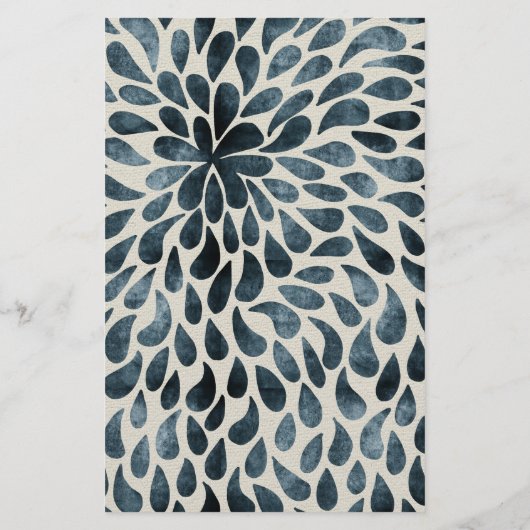 ネイビエレガントーブルー抽象芸術モダン価格表 (裏面)