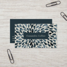 ネイビエレガントーブルー抽象芸術モダン