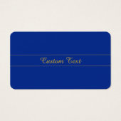 ネイビエレガントーブルー背景の金ゴールドスクリプト (正面)