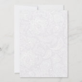 ネイビエレガントーブルー花金ゴールド幹パーティー 招待状 (裏面)