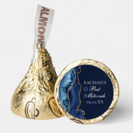 ネイビエレガントーブルー金ゴールドアゲートバルミツワーパーティー