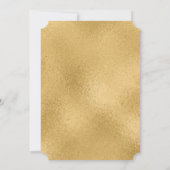 ネイビエレガントーブルー金ゴールドクロスボーイズ確認 招待状 (裏面)