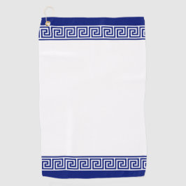 ネイビエレガントーブルー&ホワイト ゴルフタオル