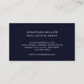 ネイビエレガントープロフェッショナル実在エステート 名刺 (裏面)