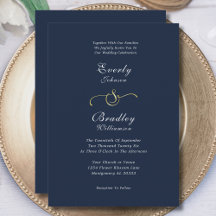 ネイビエレガントーホワイト金ゴールドQRコード写真結婚s